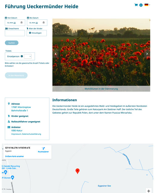 Screenshot VIBS Widget Offers Detail